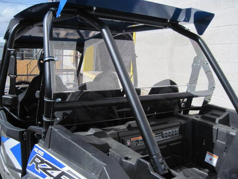 Polaris RZR 900 Back UTV Windshield 3/16" - Scratch Resistant - 4 Seater - Models 2015+